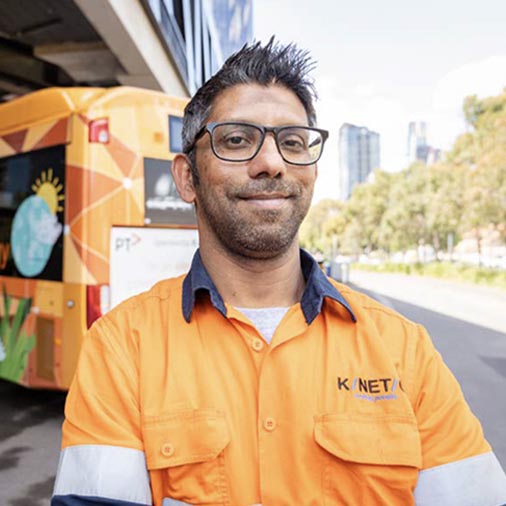 Mohammad Janoo, a supervisor from Kinetic, com